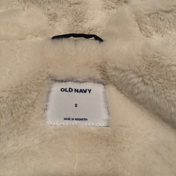 Navy Old Navy Sherpa lined coat. - Picture 5 of 5